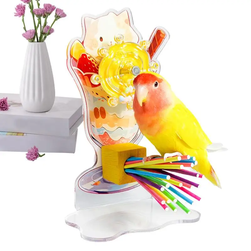 

Cockatiel Toy For Bird Cage Parrot Toy Safe For Chewing Bite-Resistant Bird Toys Birdcage Accessories For Healthy Play &