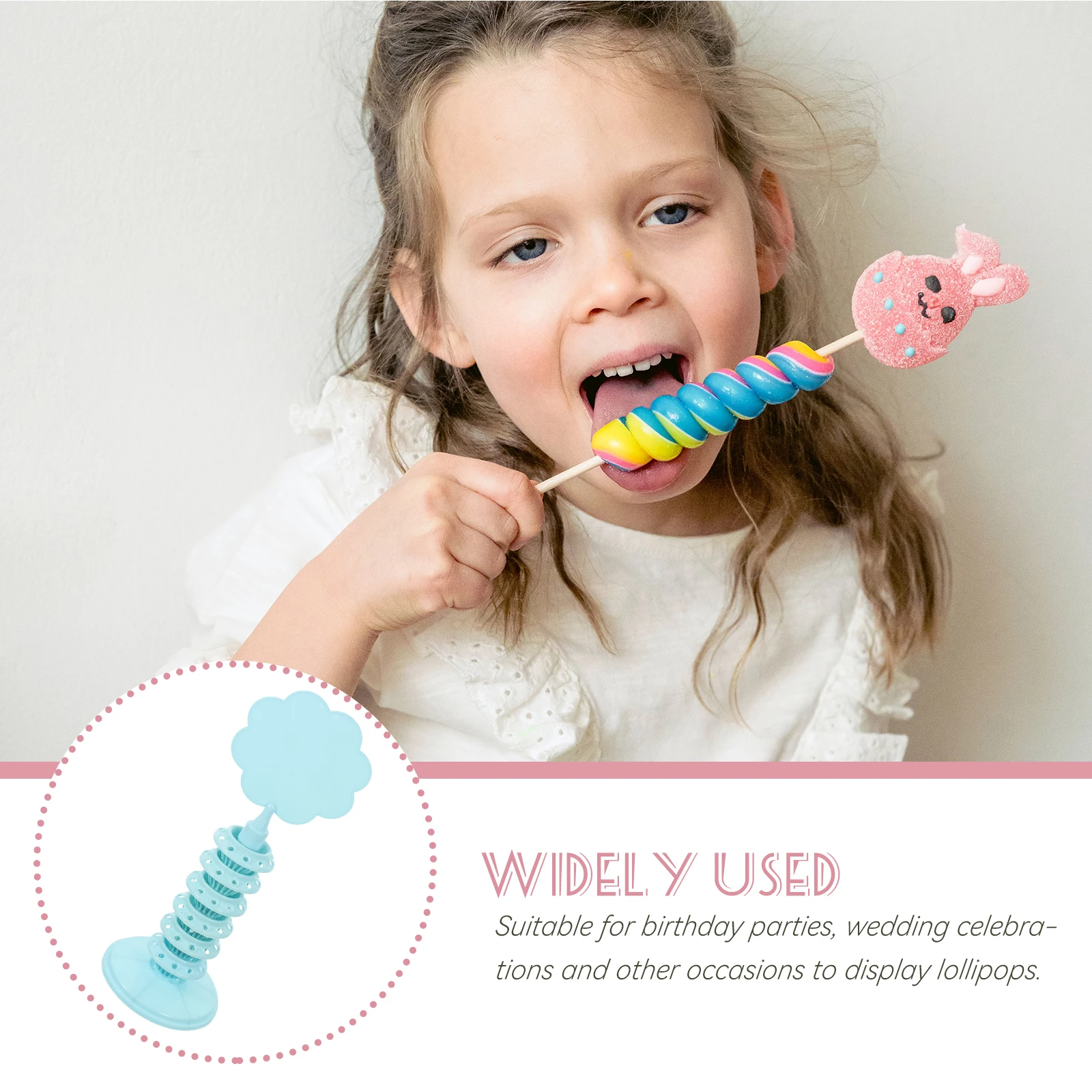

1pc Lollipop Display Stand Candy Rack Snack Holder for Counter Cake Stand Porous Design Smooth Surface High Quality