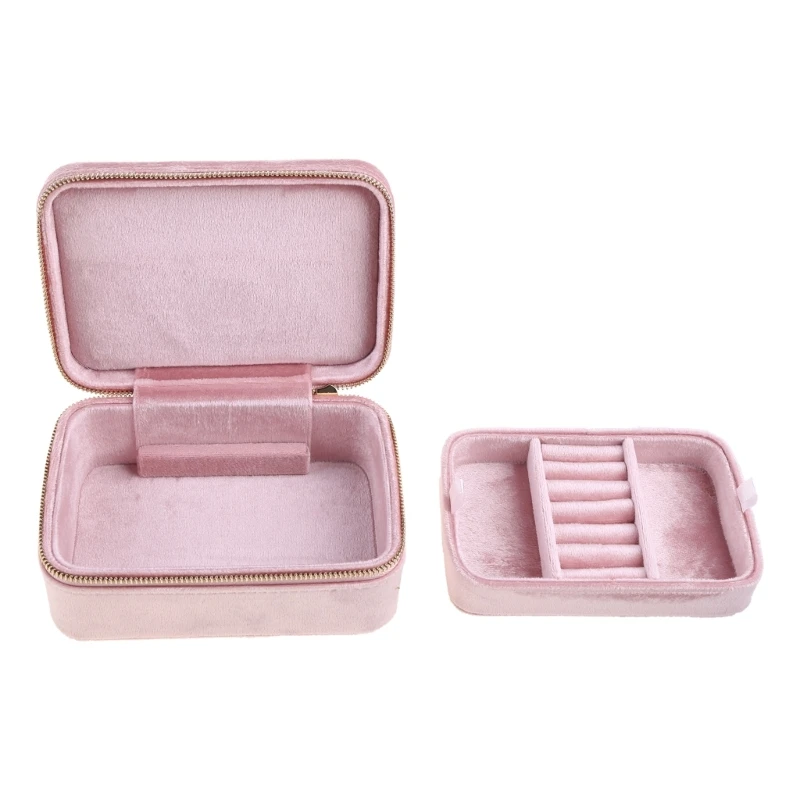 Rectangular Jewelry Storage Box Portable Travel Jewelry Box Suitable for Earring 37JB