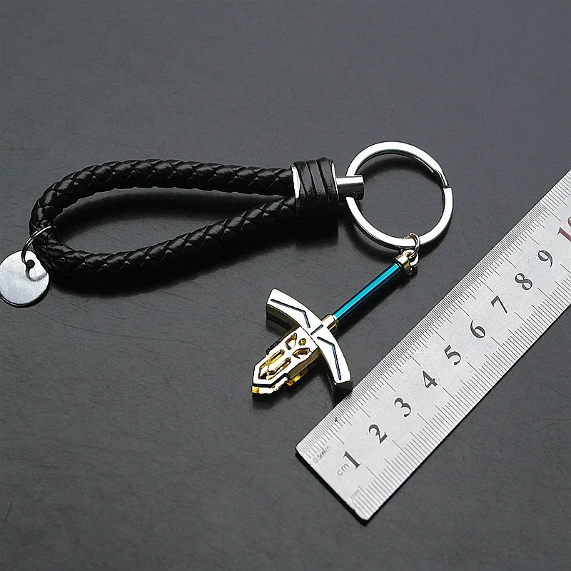 6 cm/2,36 pouces destin/séjour nuit Excalibur épée de la victoire armes modèle porte-clés sac à dos pendentif à collectionner ornement garçon jouet cadeau