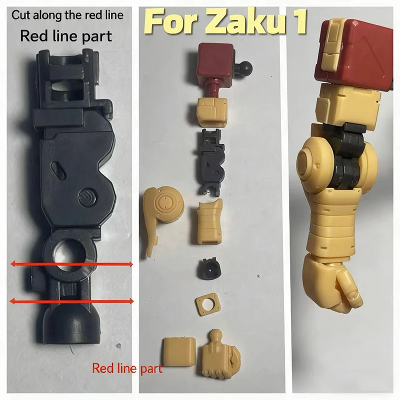 

Longdi Hg 1/144 Gto Zaku1 Zaku2 Arm Optimization Modification Printed Assembly Model Kit Gift Toy Collection