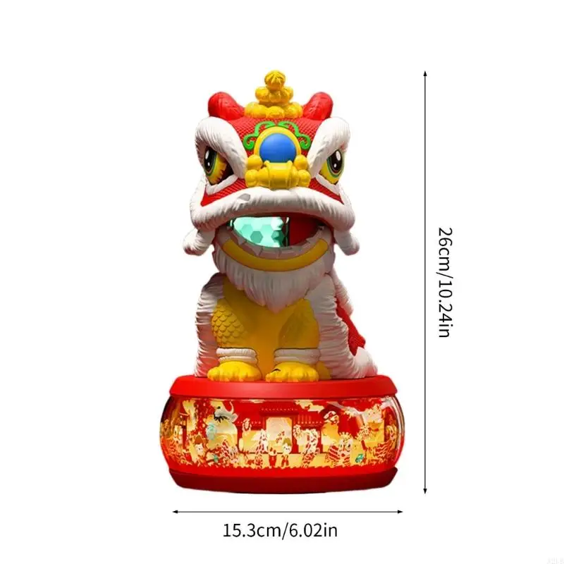 Interactive Childrens Toy Lions Featuring Automatic Head Movement Color Changing Lights and Sound Effects A2UB