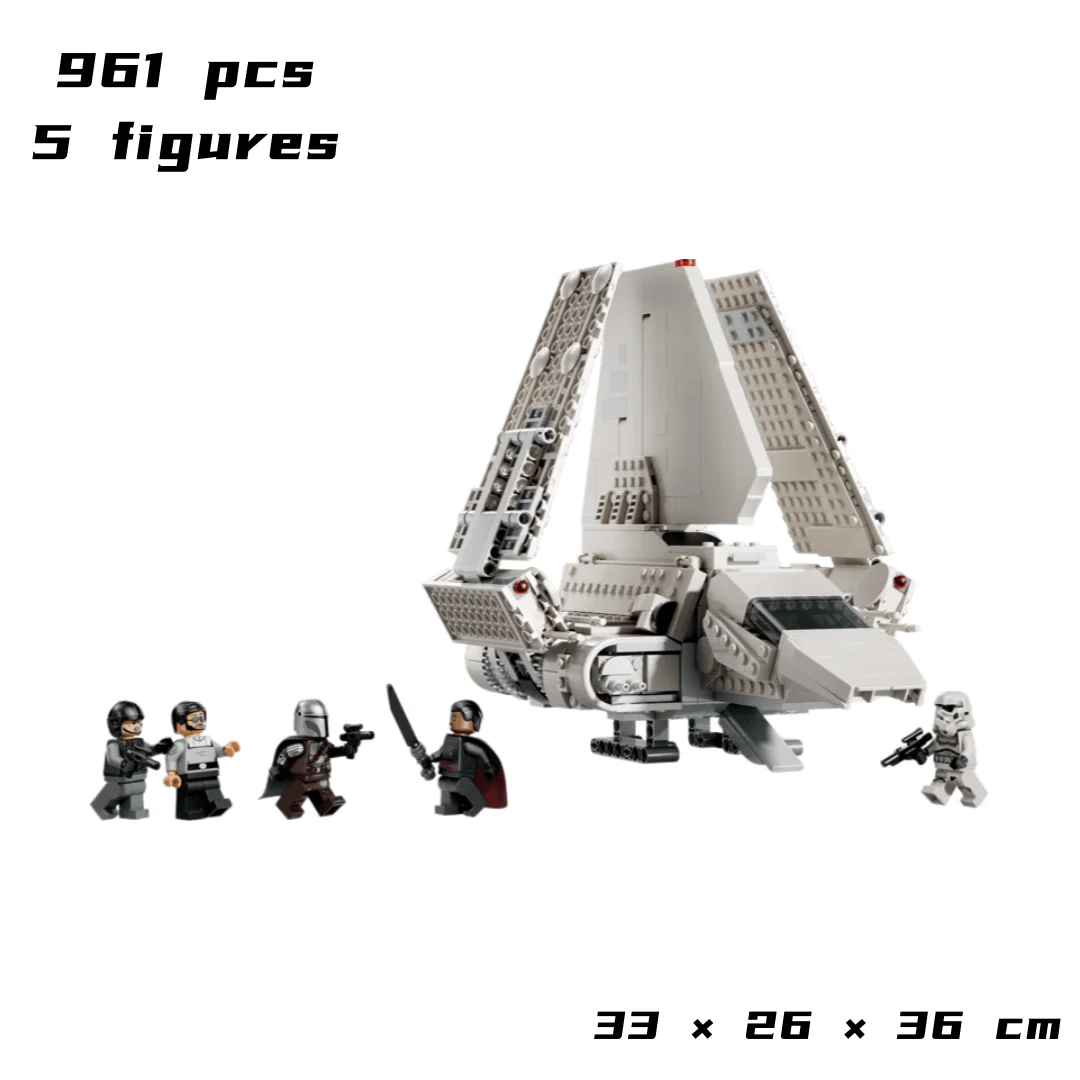 2026 961-teiliger Tri-Wing Interstellarer Sternenjäger Modellbausatz Weltraum-Shuttle Weihnachtsspielzeug für Familiendekoration und Geschenke