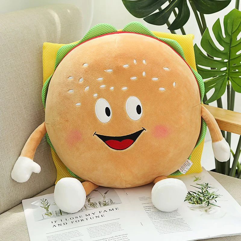 

20-30cm Cute Foodie Plush Toy Hamburger French Fries Toast Popcorn Pizza Hot Dog Food Doll Perfect for Children's Birthday Gifts