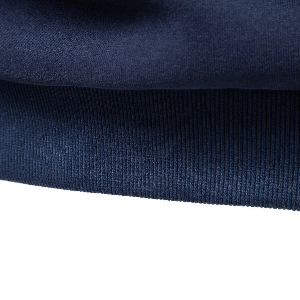 Herren 2026 Halbreißverschluss-Sweatshirt mit Stehkragen aus Baumwolle, einfarbig, lässiger Langarm-Pullover, warm und gemütlich, Basic-Jumper für Herbst und Winter. – Detail 13