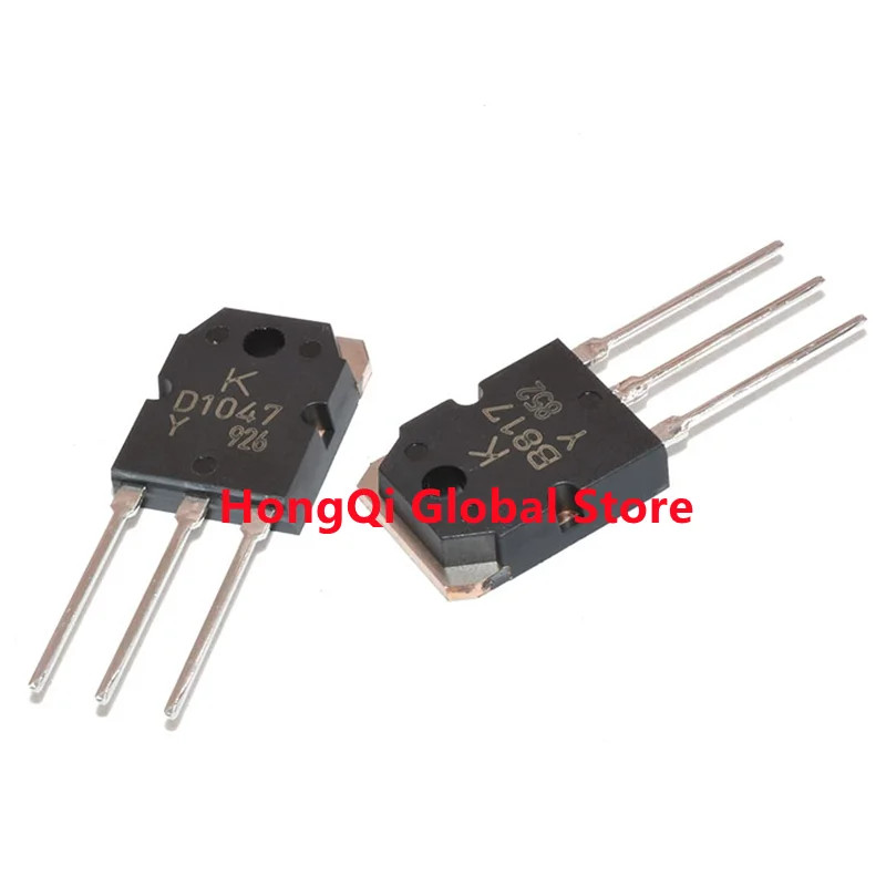 10PCS - 10Pairs Original New D1047 B817 2SD1047 2SB817 KTD1047 KTB817 TO3P Power Amplifier Transistor