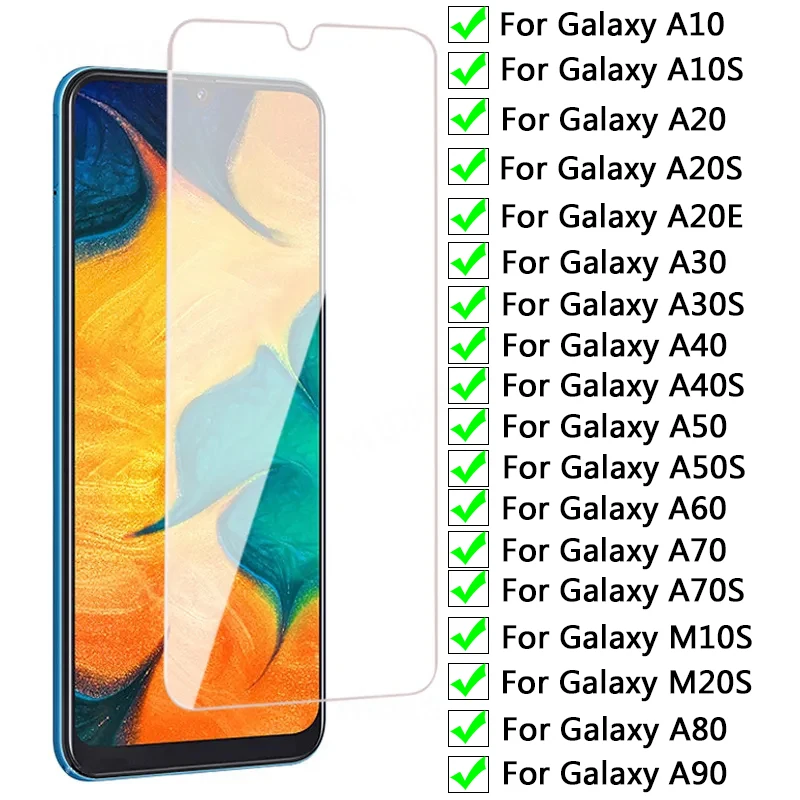 9D Protective Glass for Samsung A10 A20 A30 A40 A50 A60 A70 A80 A90 Tempered Glass for Samsung A10S A20S A20E A30S M10S M20S