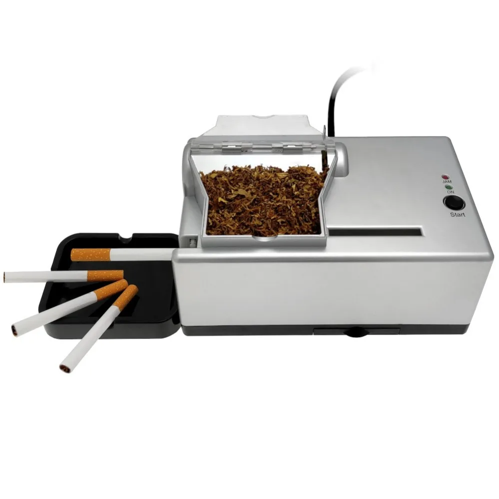 6.5mm 8mm Cigarette Rolling Machine Full Automatic Tobacco Injector Electric Filling Maker Key Control Smoking Accessories DIY