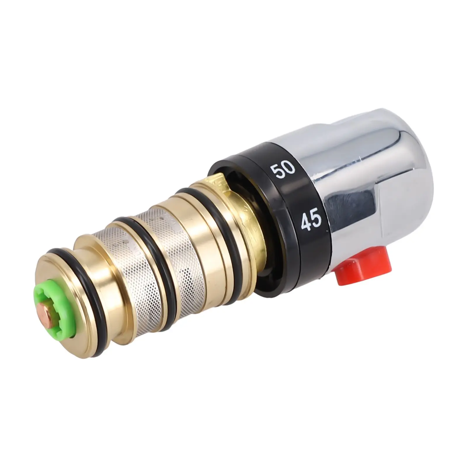 Thermostatic Cartridge Valve for Shower Mixer for taps Featuring Heat Sensitive Element for Automatic Hot Cold Water Flow