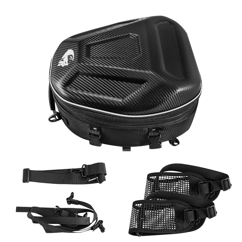 

Waterproof Motorcycle Tail Bag Multifunction Motorcycle Rear Seat Bag Hard Shell Motorcycle Helmet Bag Rider Backpack