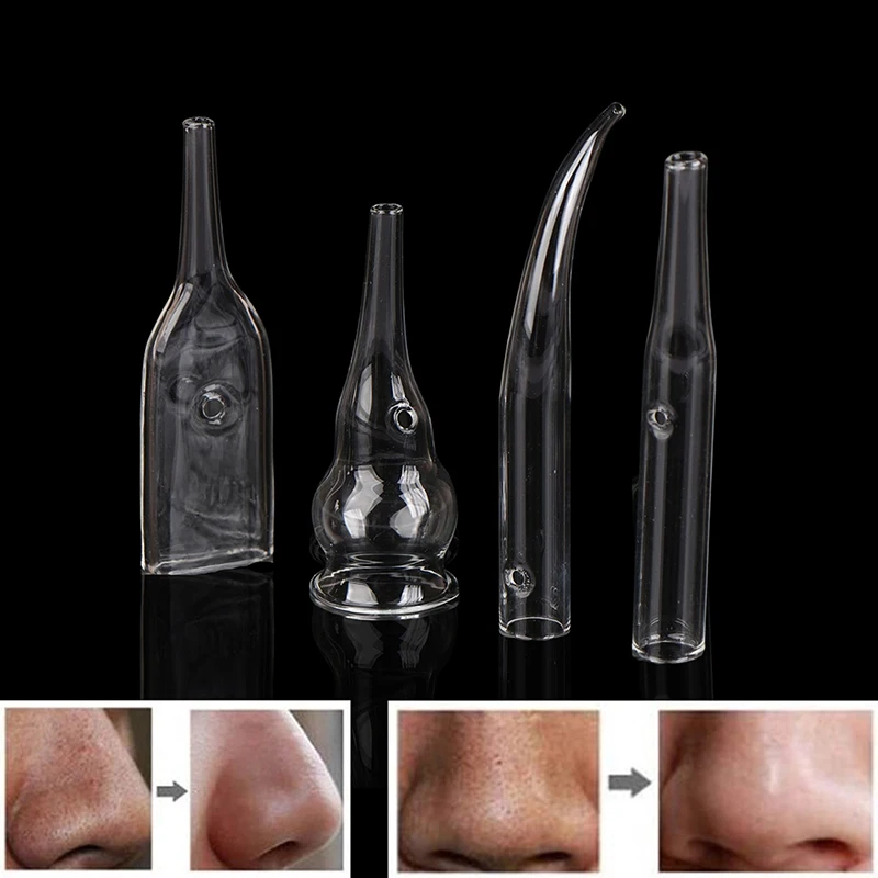 4Style Blackhead Removal Glass Pipes Face Pore Cleanser Beauty Machine Vacuum Suction Facial Care Accessories Skin Care Supply