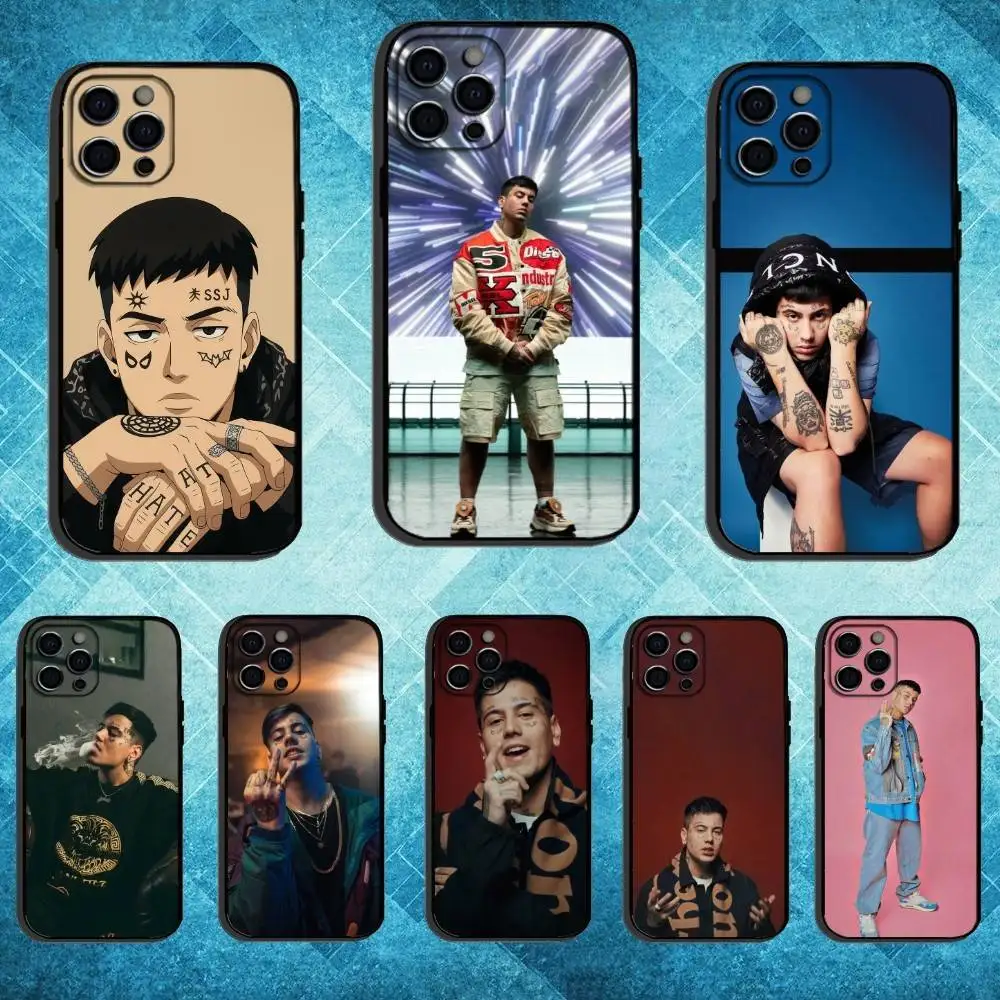 

Rapper AMERI D-DUKI Phone Case For iPhone17,16,15,14,13,12,11 Plus,Pro Max Soft Black Cover