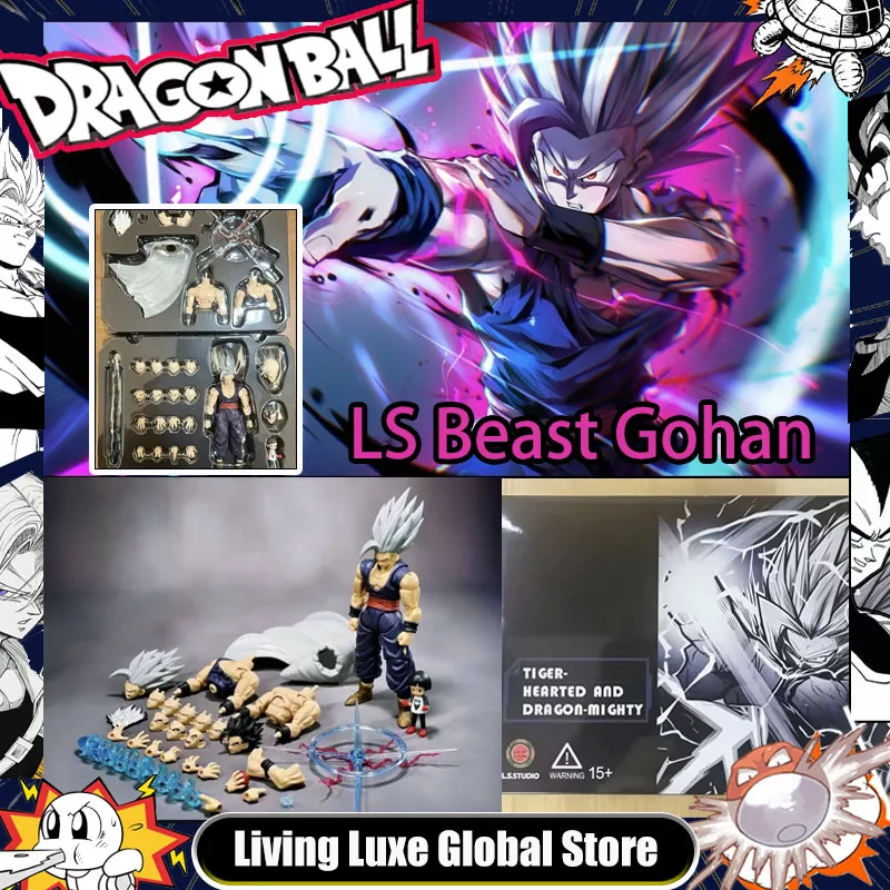 

New LS L.S.Studio Son Gohan Figure Dragon Ball Super Saiyan Beast Gohan Super Hero Anime Action Figures Model Toys Gifts