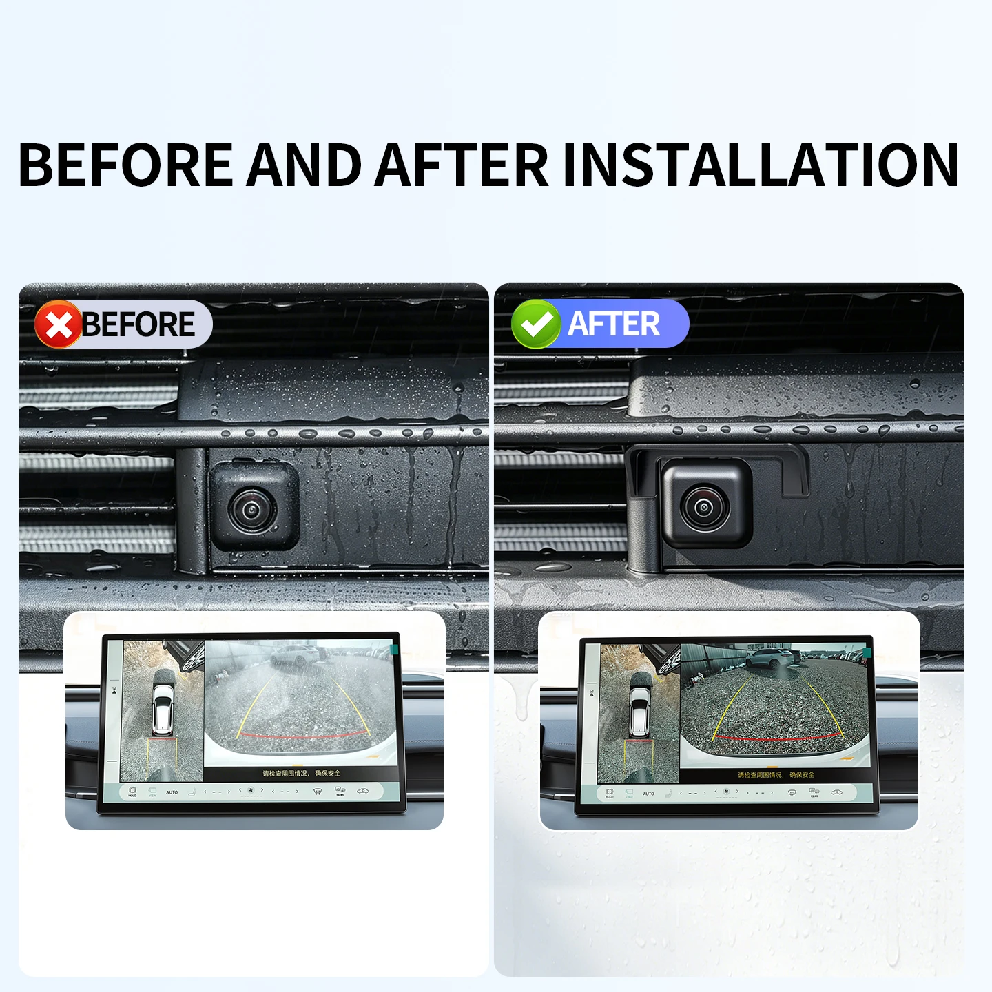 For Toyota RAV4 2026-2028  Camera Rain Shade Cover ABS Black Protector Visor Guard Car Exterior Accessories Decoration view 5