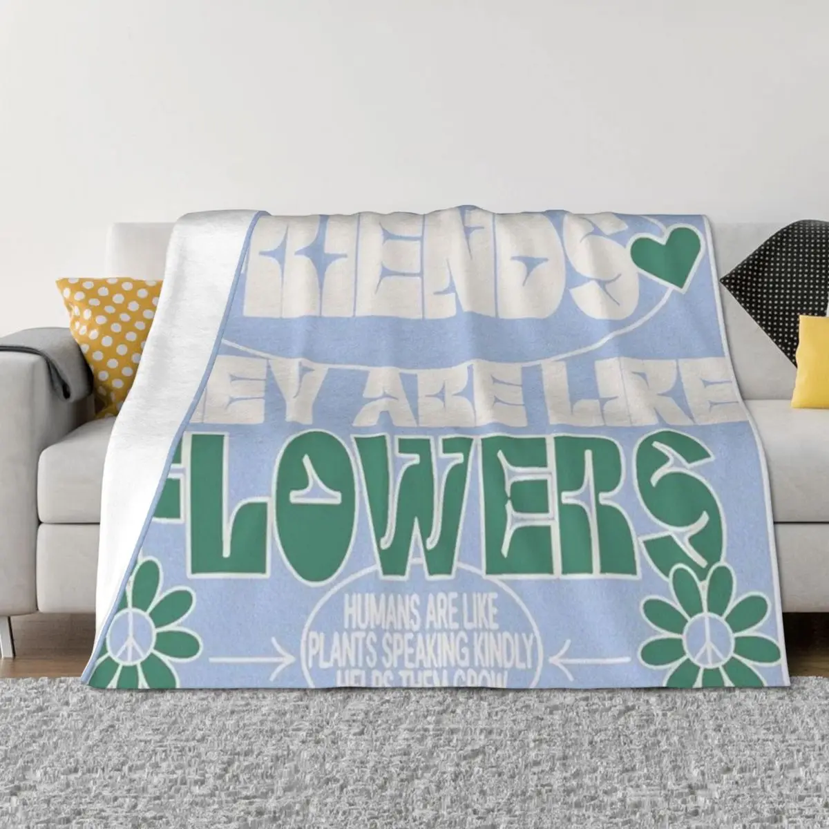 

Blue and Green Danish Pastel Throw Blanket Sleeping Bag Decorative Sofa Custom Blankets