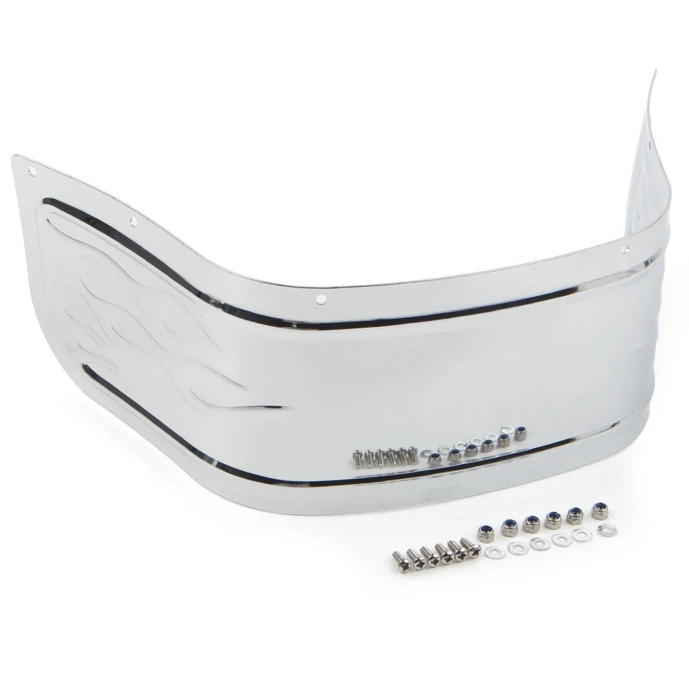 ل هارلي ديفيدسون بجولة إلكترا الإنزلاق سوفتيل 1980-2013 كروم/أسود دراجة نارية الجبهة الحاجز تقليم تنورة حماية الحرس #3