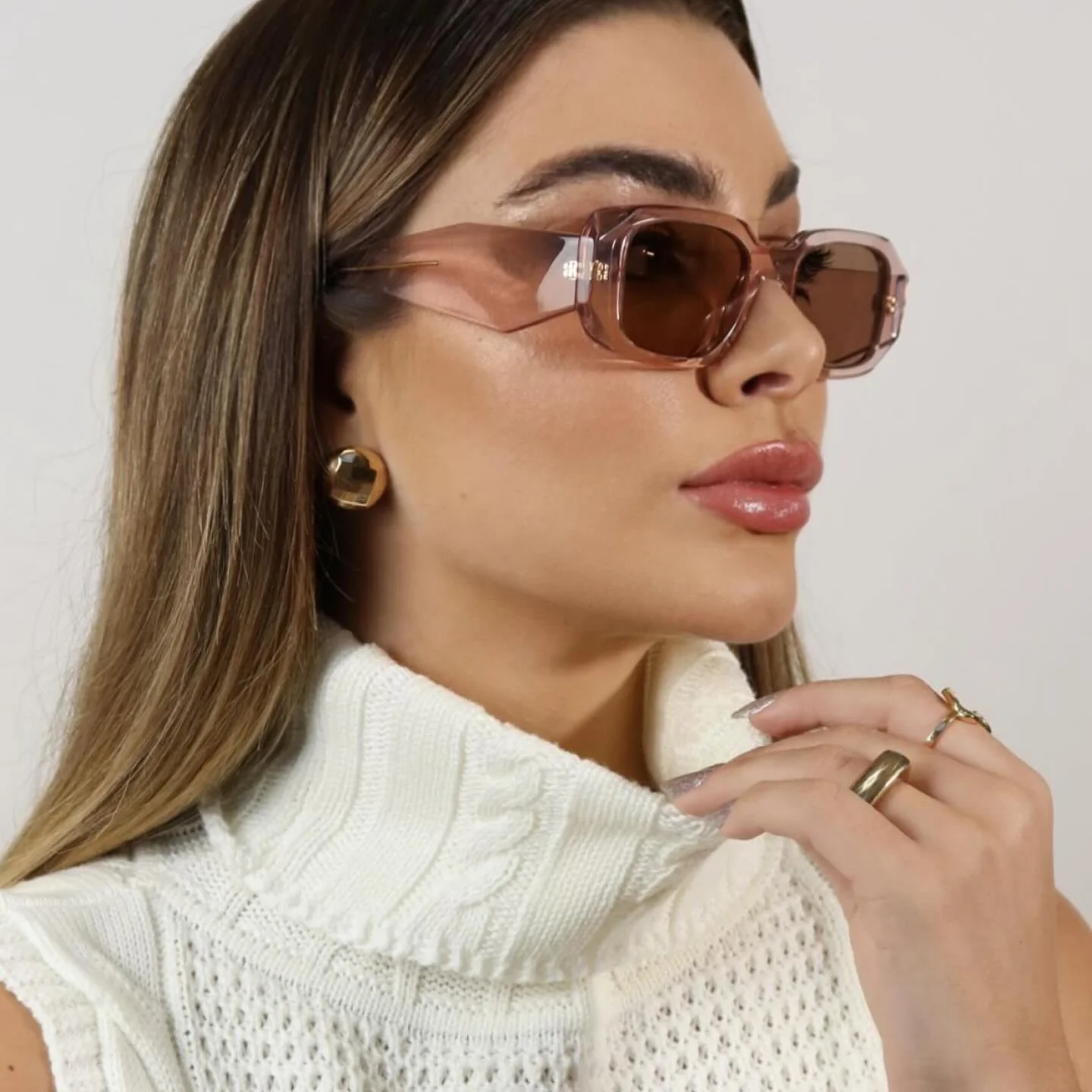 

2025 Small Frame Square Sunglasses Luxury Brand Designer Sun Glasses for Ladies INS Fashion UV Protection Driving Eyewear Oculos