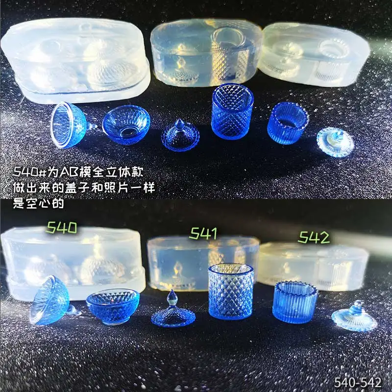 DIY Handcraft Mini  Storage tank  Epoxy Resin Mold Food Play Miniature Pinching Mould Epoxy Resin Mold UV Resin Moldse