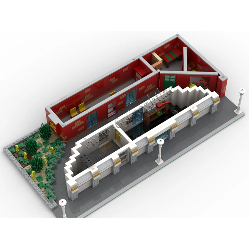 Casa Modular Grande de 3027 Piezas con Múltiples Tiendas y Apartamentos, MOC, Construcción Modular Personalizable, Juguete de Construcción DIY, Regalo para Niños