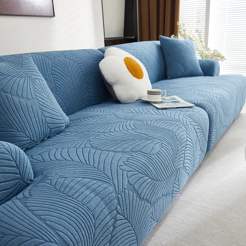 Stretch Sofa Slipcover Non Slip Soft Couch Jacquard Sofa Covers for Living Room Washable Universal Furniture Protector Cushion