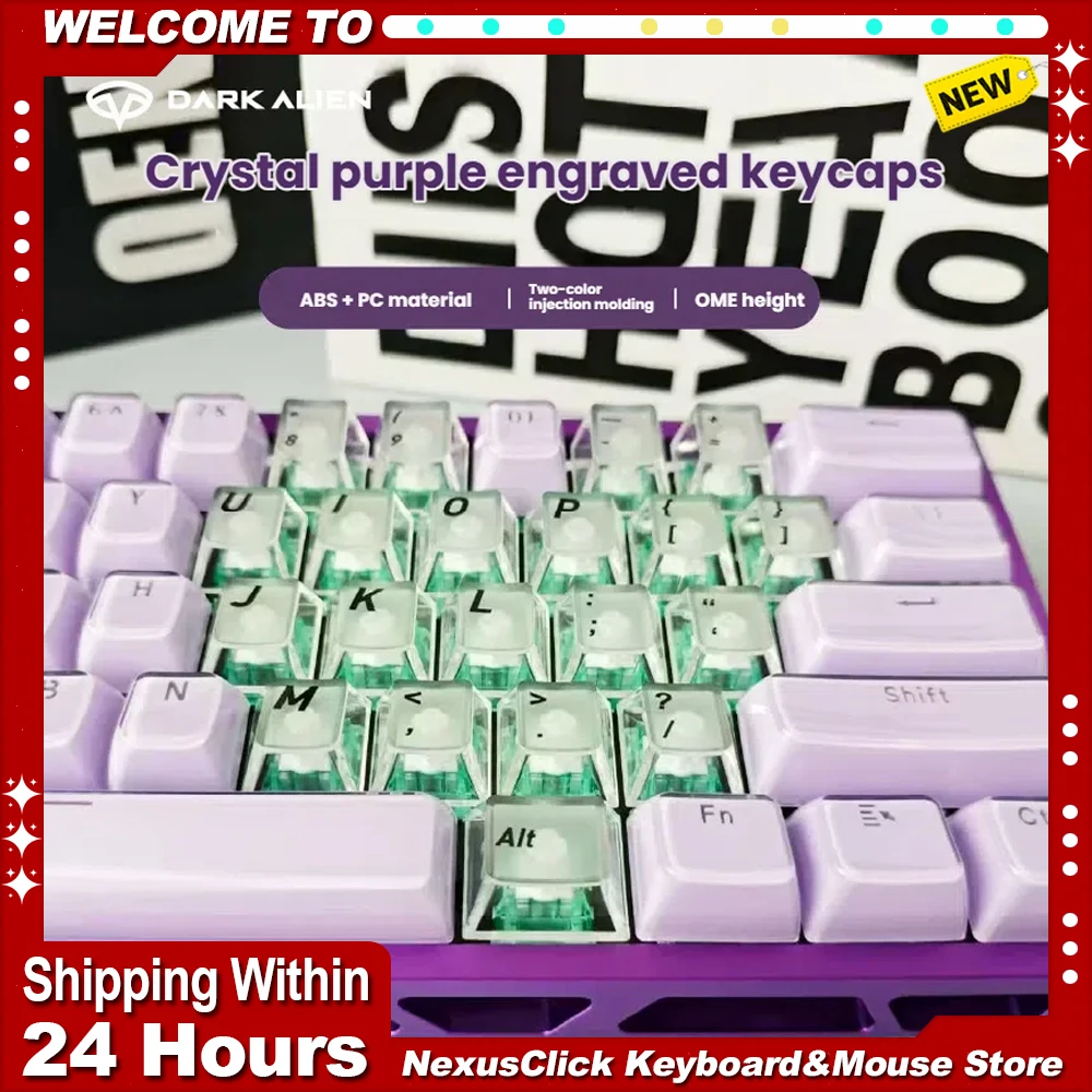 

136pcs ABS Universal Keyboard Keycaps Ergonomic Keycaps Keyboard Replacement Gradient Heart Key Cap