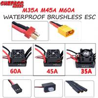 Surpass Hobby M35A 45A 60A 2-3S Waterproof Brushless ESC T/XT60 Plug for 1/10 1/12 1/14 1/16 RC Car F540 3650 Brushless Motor