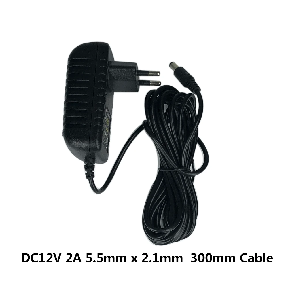 

DC12V 2A Power Supply Adaptor With 3M Cable Security Professional Converter EU/US/AU/UK Adapter For CCTV Camera CCTV system