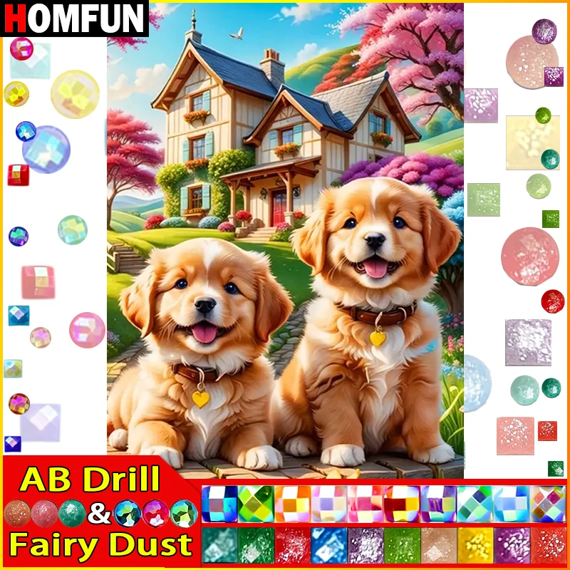 HOMFUN Fairy Dust AB 5D DIY Diamond Painting 