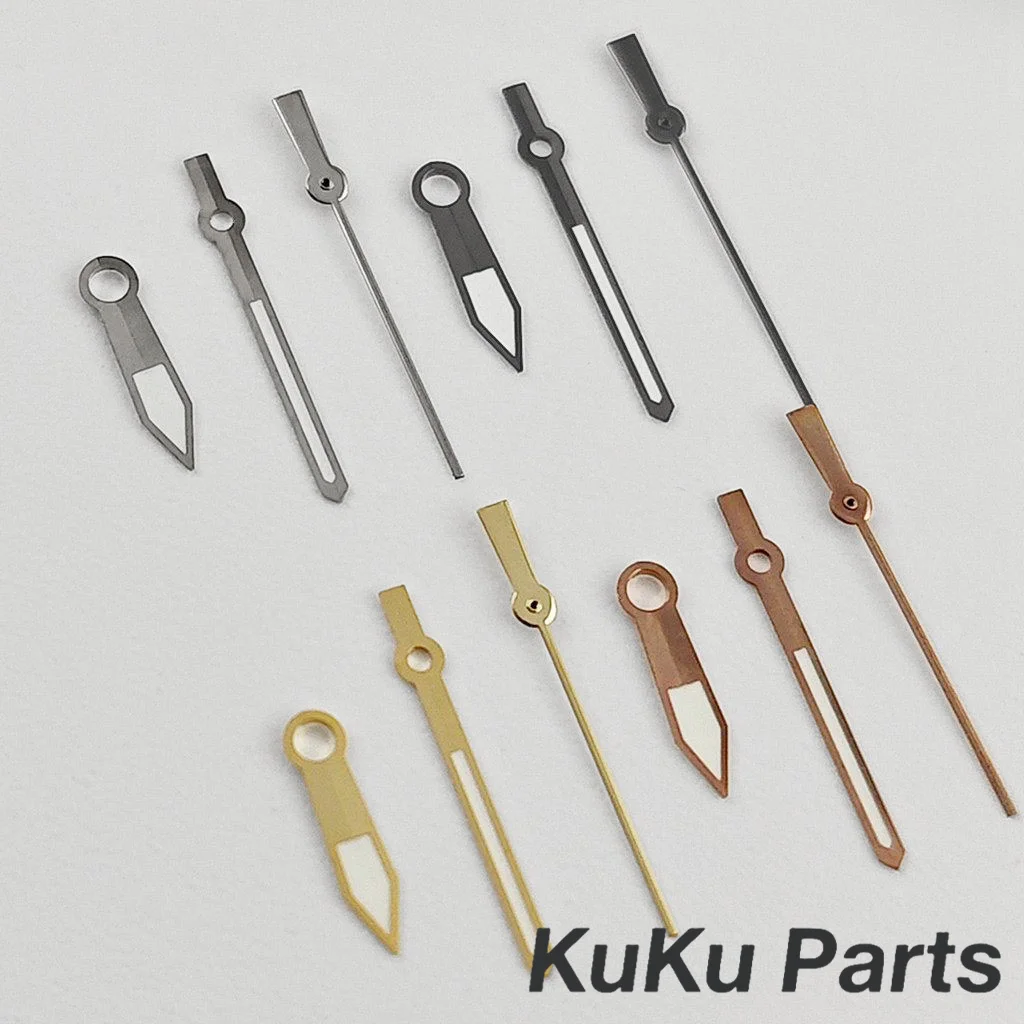 NH35 Hands Silver Rose Gold Gun Gold Watch Hands Green Luminous Watches Needles For NH34 NH35 NH36 NH38 Movement Watches Pointer