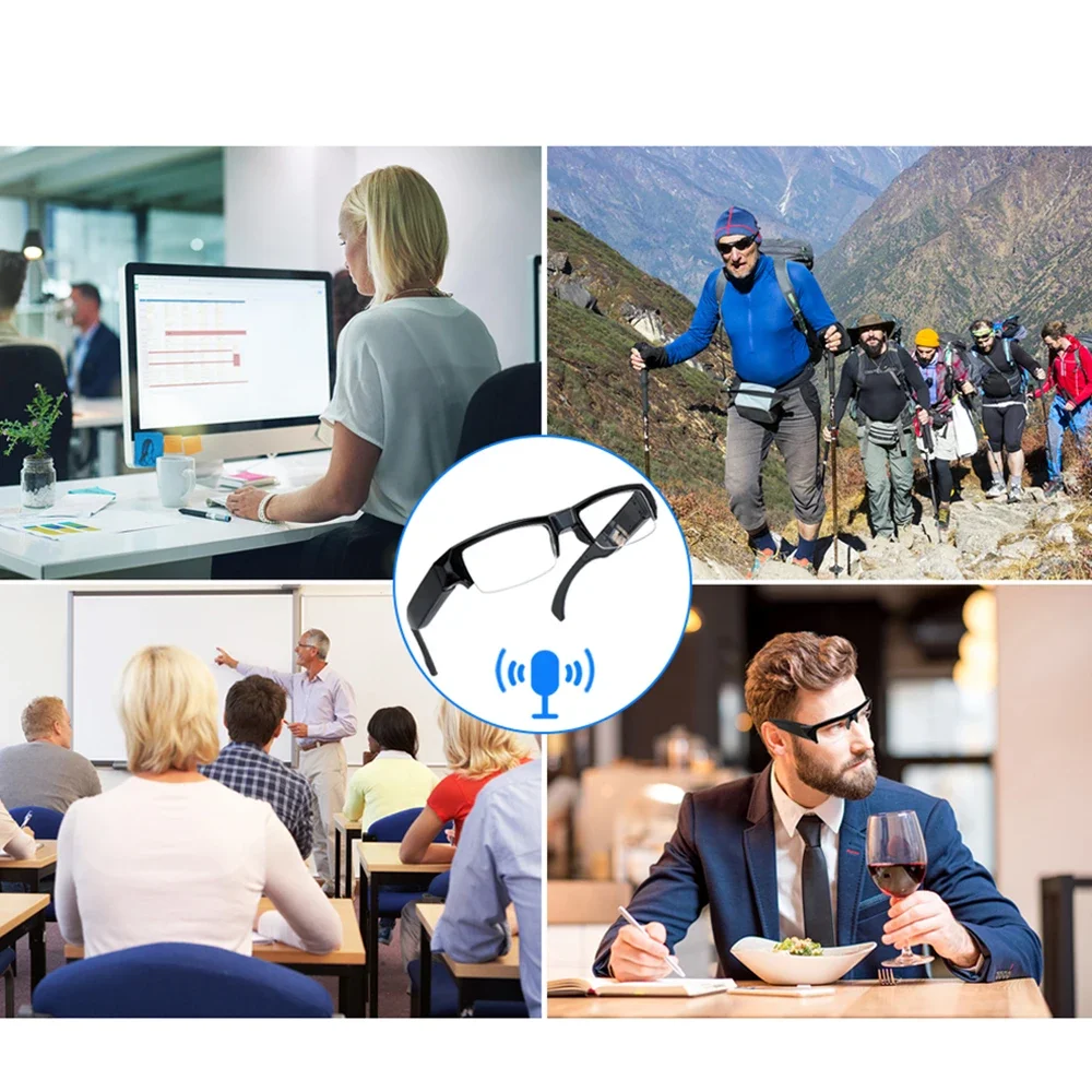 KEBIDUMEI 1080P HD Videoaufnahme-Brille Tragbare Sportbrille mit Kamera, unterstützt TF-Karte für Radfahren, Autofahren und Outdoor-Aktivitäten – Detail 8