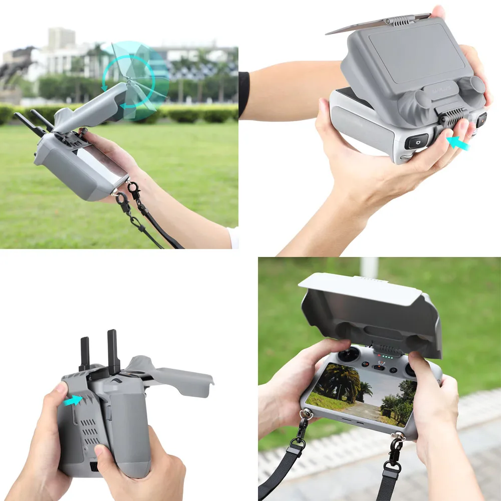 

for DJI Air 3/Mini 3 Pro with Screen Remote Control Hood Sub Panel Protective Cover for DJI RC 2 Remote Control Accessories