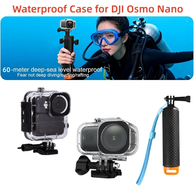 Coque de protection étanche pour caméra DJI Osmo Nano, accessoires pour caméra sportive, étanche jusqu'à 60 m