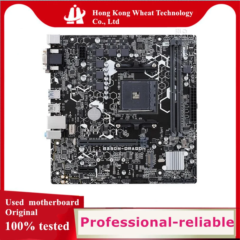 

AMD B350 B350M-DRAGON motherboard Used original Socket AM4 DDR4 32GB USB3.0 SATA3 Desktop Mainboard