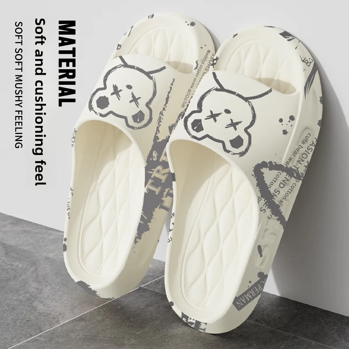

Anti-Slip Thi-Heeled Outdoor Casual Slippers for Men And Women Summer New Sle Home And Couple Wear Comfortable Indoor oes
