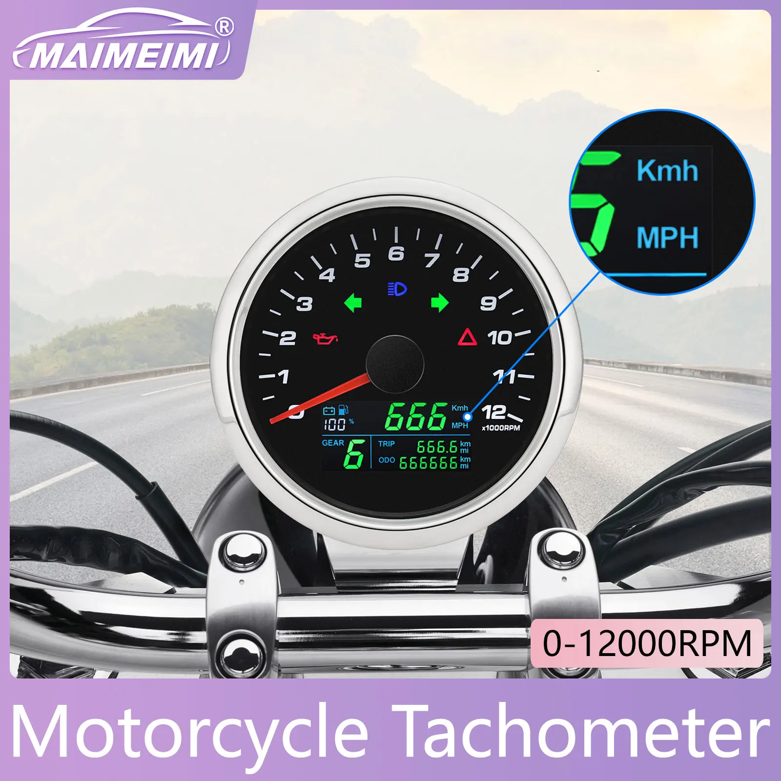 tachimetro-per-moto-12v-85mm-contagiri-0~12000-rpm-indicatore-odo-voltmetro-livello-carburante-contachilometri-con-luce-di-segnalazione