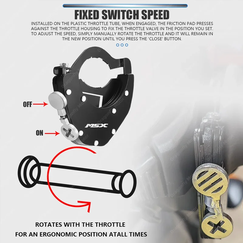 For Honda Grom125 MSX125 MSX125SF Grom 125 MSX 125 125SF 2013-2022 Motorcycle Accessories Cruise Control Handlebar Throttle Lock