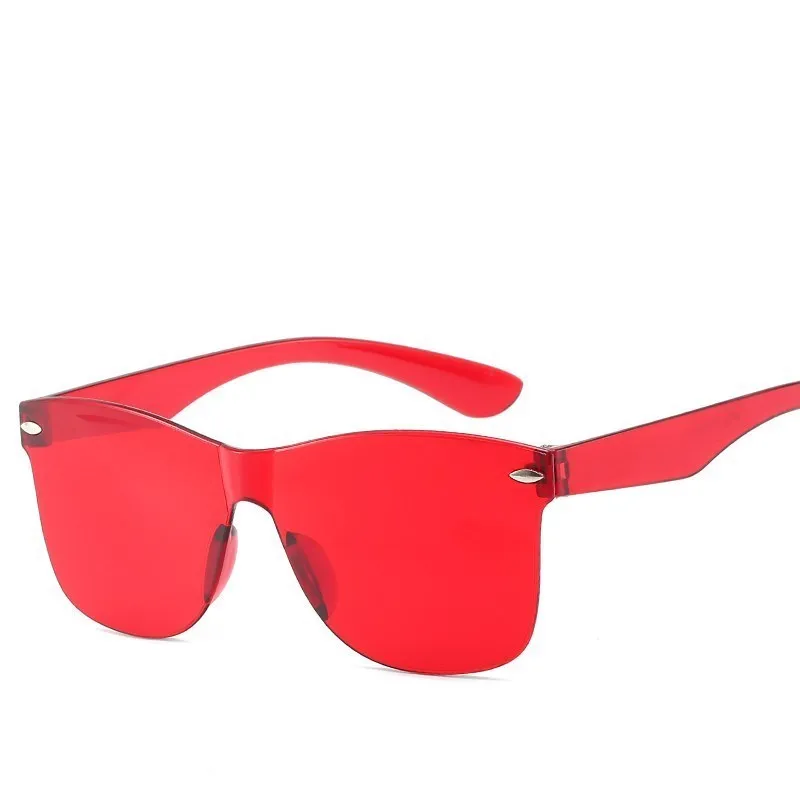 HJYBBSN Square Women Sunglasses Tinted Color Lens Men Vintage Shaped Sun Glasses Female   Eyewear Sunglasses PC Conjoined Frame