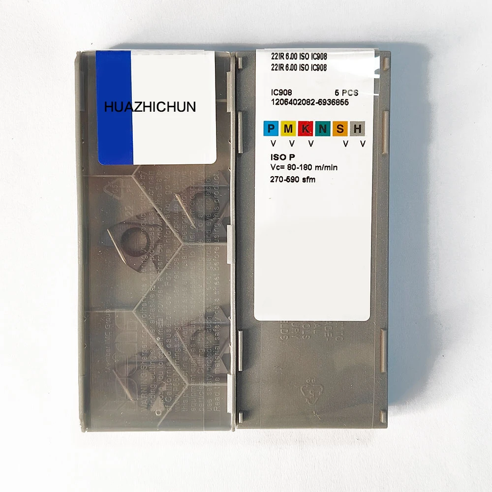 

HUAZHICHUN 22IR 6.00 ISO IC908 carbide inserts cutters blade