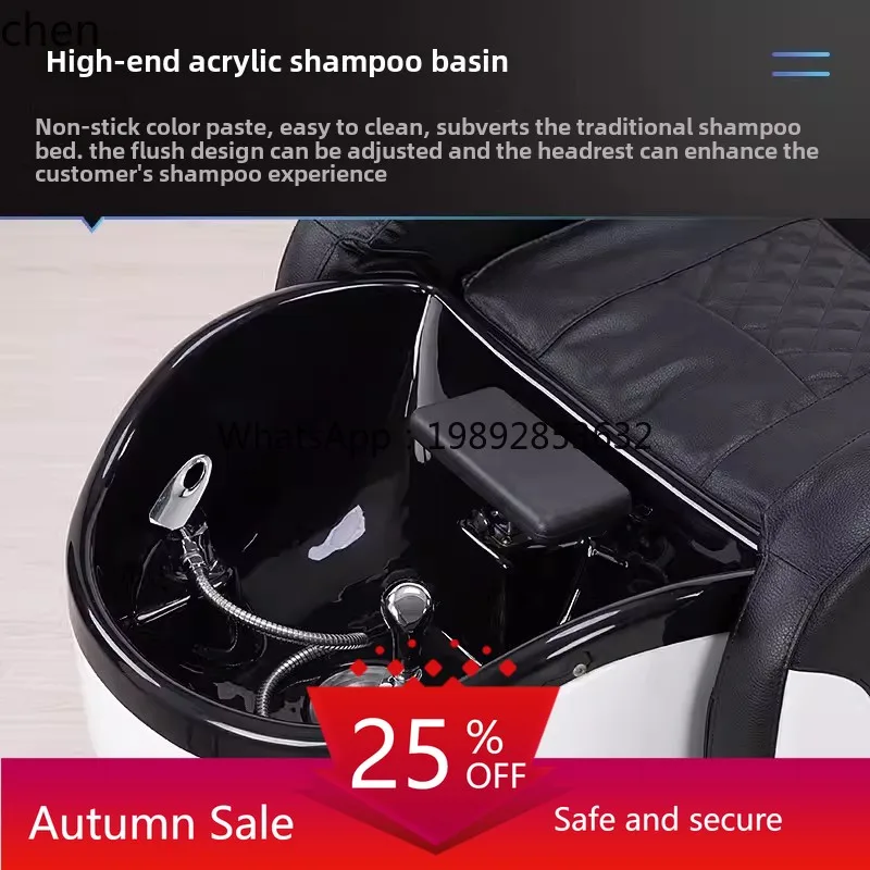 

Automatic intelligent massage shampoo bed barber shop electric head treatment bed water circulation fumigation beauty salon