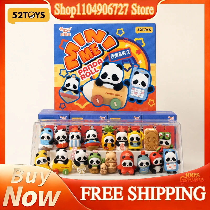 52TOYS Panda Roll Minime Versatile Series Volume 2 Mini Bean Blind Box Figure Trendy Collectible Gift Desktop Decor For Toy Love