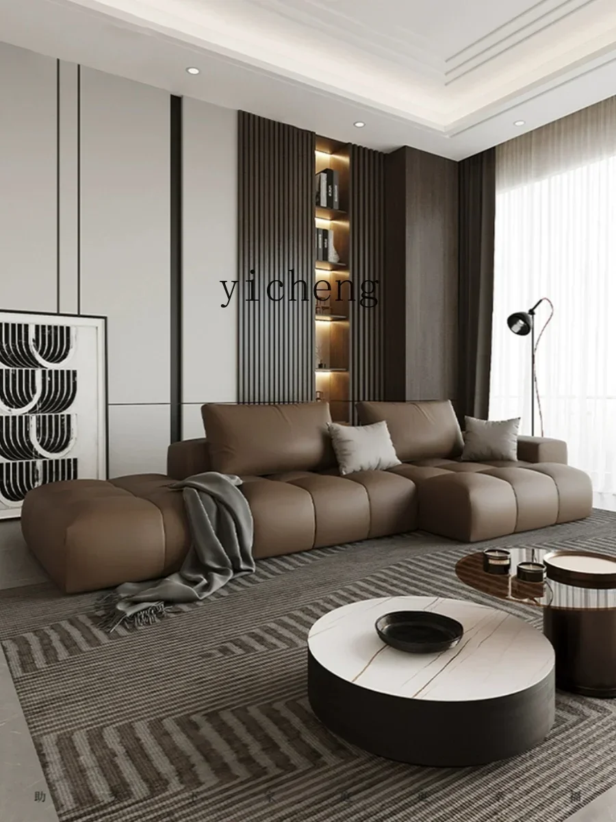 Disposable Technology Cloth Sofa Italian Minimalist Fabric Sofa Simple Modern Living Room Villa