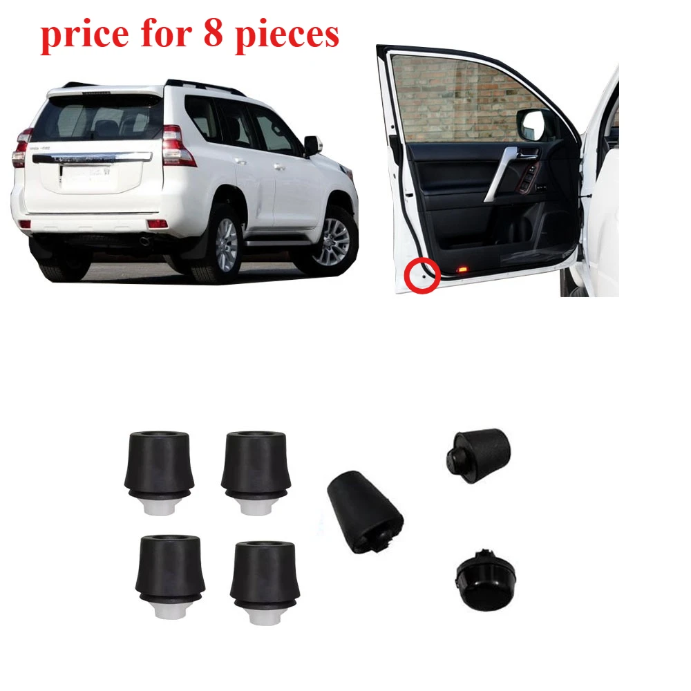 

8 Pieces Front Middle Rear Tailgate Cushioning Granular Pad for Land Cruiser Prado 150 Door Damper for Toyota LC150 2010-2022