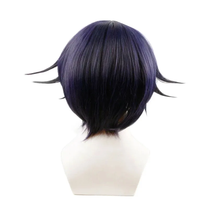 Danganronpa V3 Killing Harmony Ouma Kokichi Short Wig Cosplay Costume Dangan Ronpa Heat Resistant Synthetic Hair Men Wigs