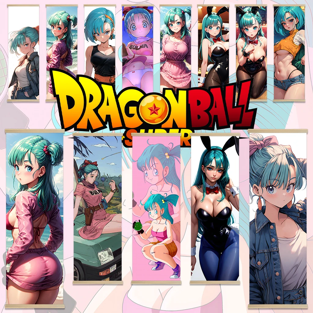 Dragon Ball Bulma постер постеры для спальни прокрутка холст настенная живопись домашний декор аниме постер настенное искусство украшение комнаты