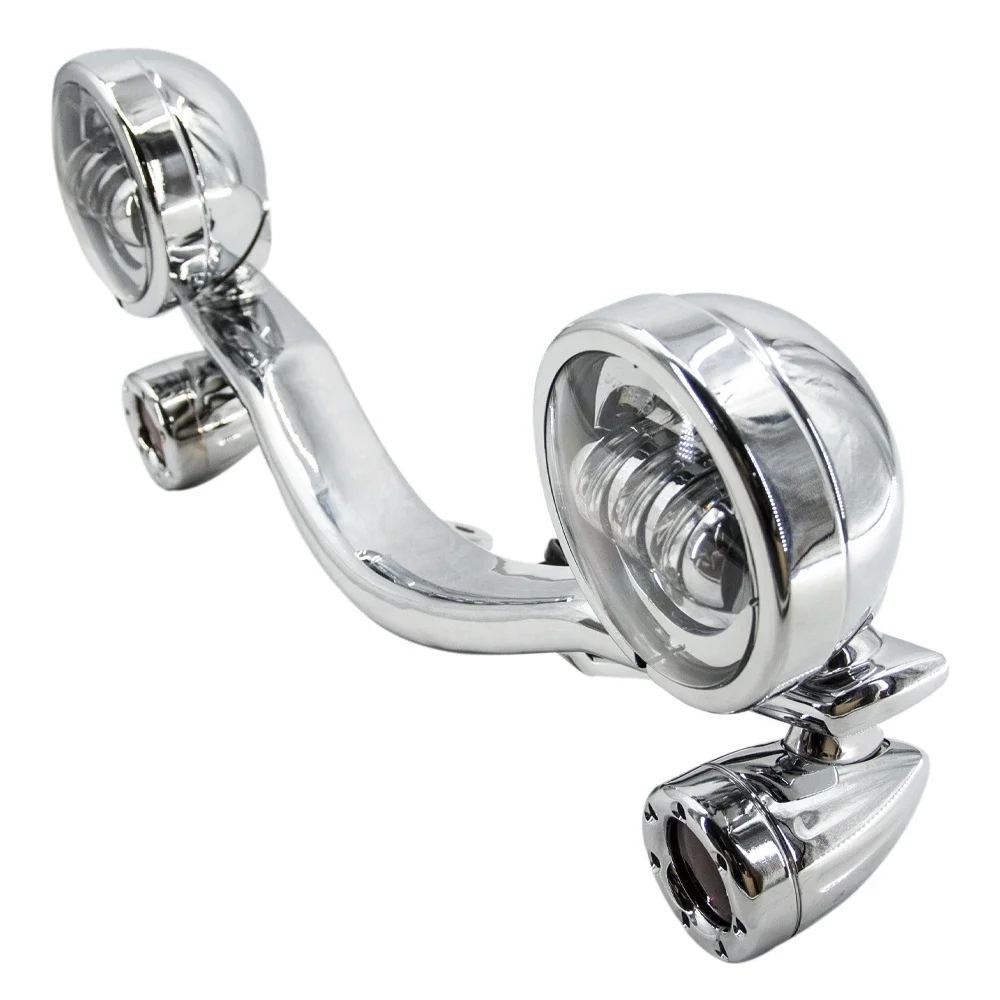 Afbeelding 5: motorfiets led extra lamp kit mistlamp kit geschikt voor Harley Softail Heritage Classic FLSTC 18-24