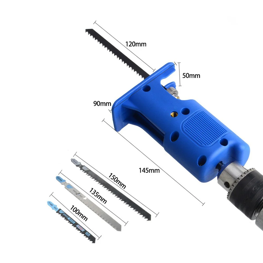 STONEGO Electric Drill Adapter - Household Power Tool for Woodworking, Converting Drill to Reciprocating Saw, Saber Saw, Jigsaw