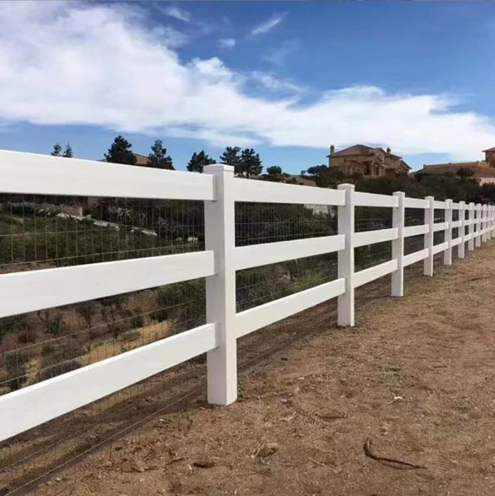 Fence PVC plastic vinyl coated ranch paddock horse fencing