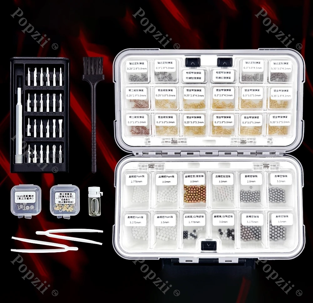 Fidgeting Toys EDC Pacote de acessórios de última geração Conjunto completo de contas de mola