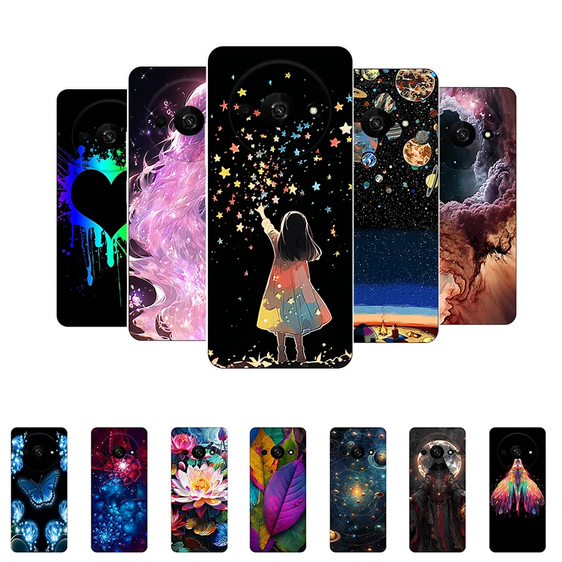 Case For ZTE Axon 50 Ultra Cover ZTE Axon50 Ultra Case Silicone Girl Flower Back Cover for ZTE Axon 50Ultra A2024H Phone Cases