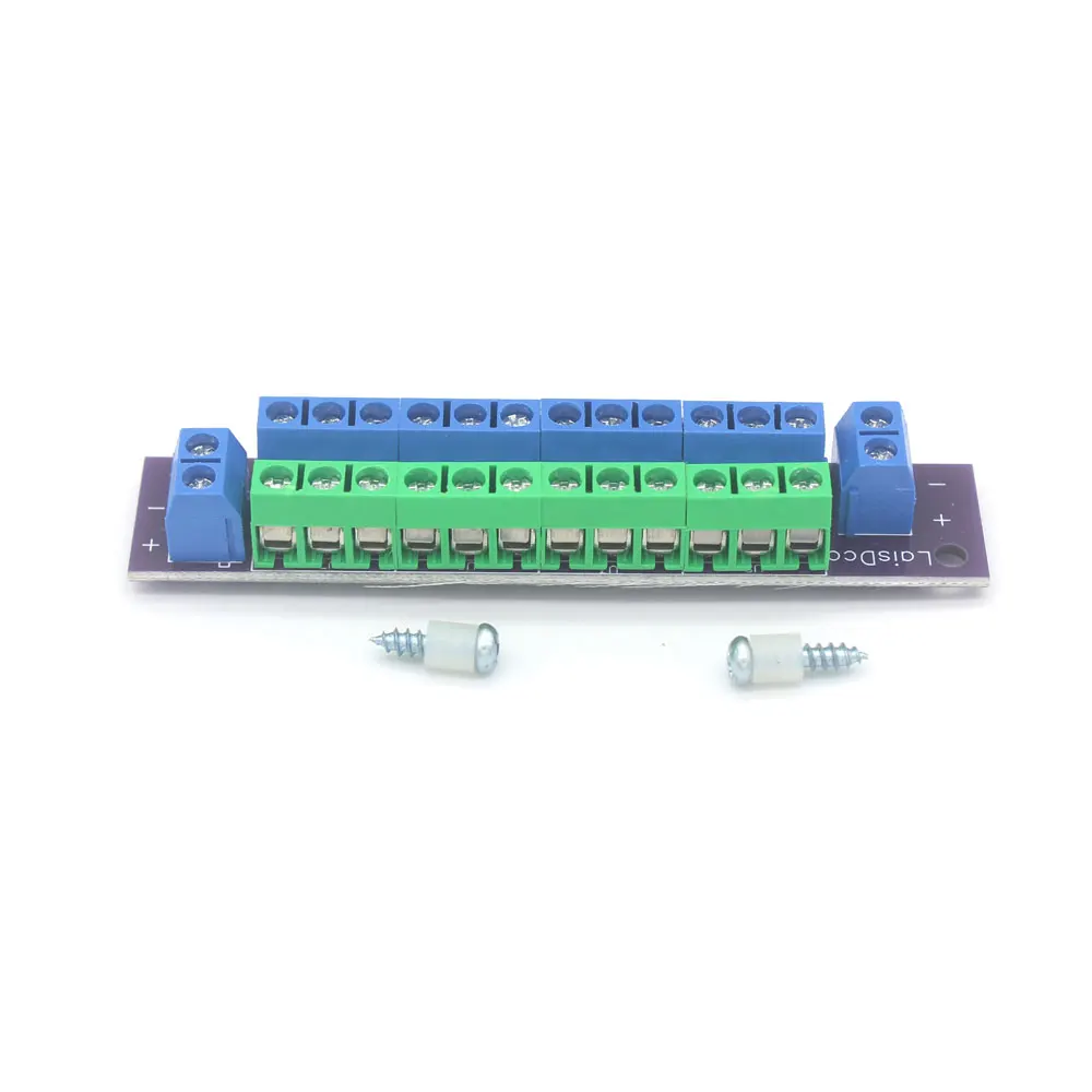 1 Units Double-Layer Power Distribution Board 2 Inputs 2 X 13 Outputs for DC AC Voltage PCB007 for Model Railway Trains